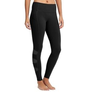 Athleta Women's Sz M Black‎ Mesh Accent High Rise Workout Athleisure Legging